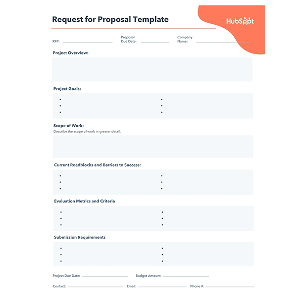 software-rfp-template-free